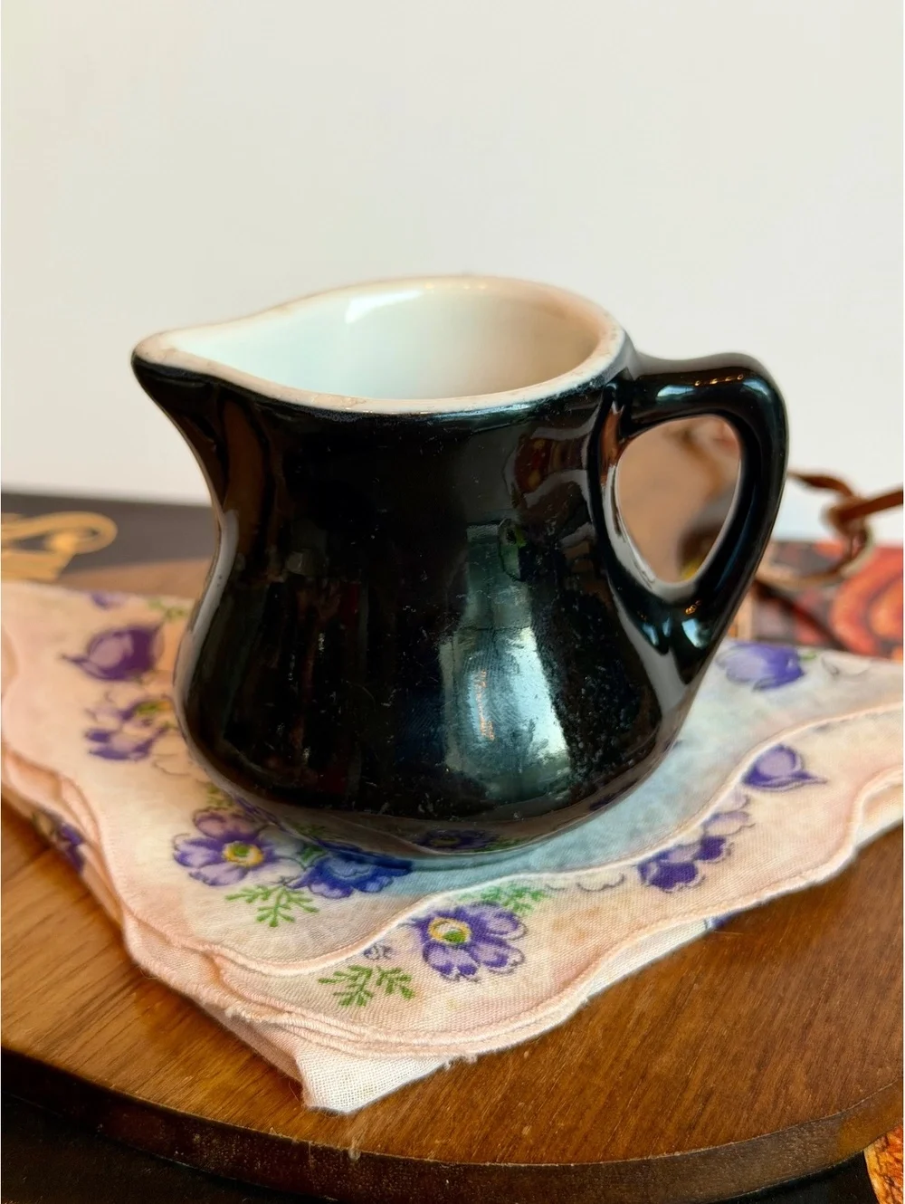 Vintage Good’s China Chef Ware Black Creamer 160 Restaurant Ware Inglewood CA